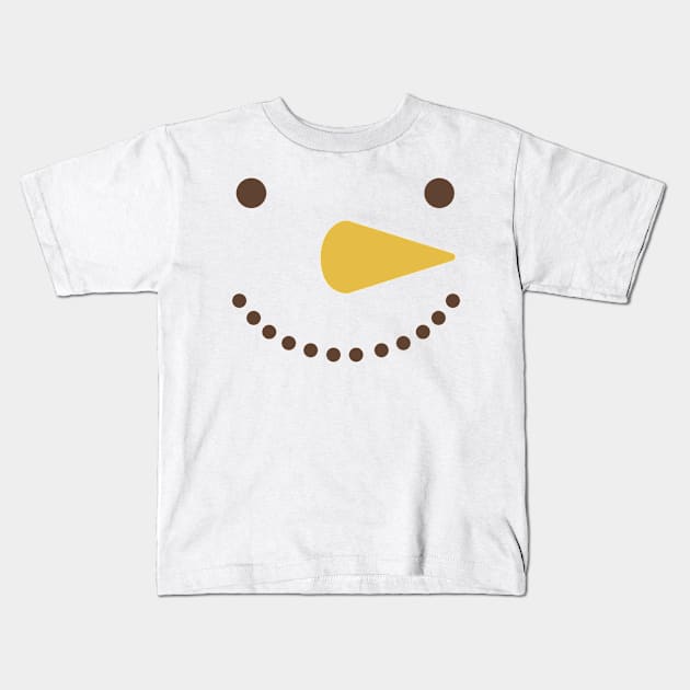 Snowman Kids T-Shirt by RobinBobbinStore